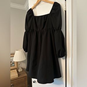 Black mini dress